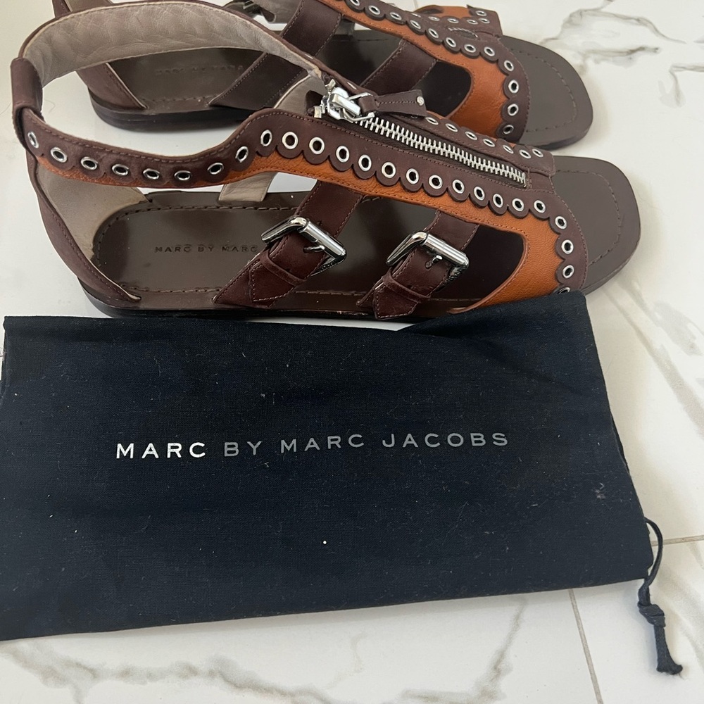 Marc Jacobs women’s caprice leather sandals size 41! rare find! Like new! - Picture 4 of 5